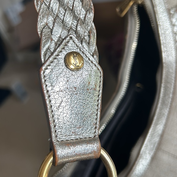 Vintage Yves Saint Laurent canvas hobo purse - Picture 13 of 13